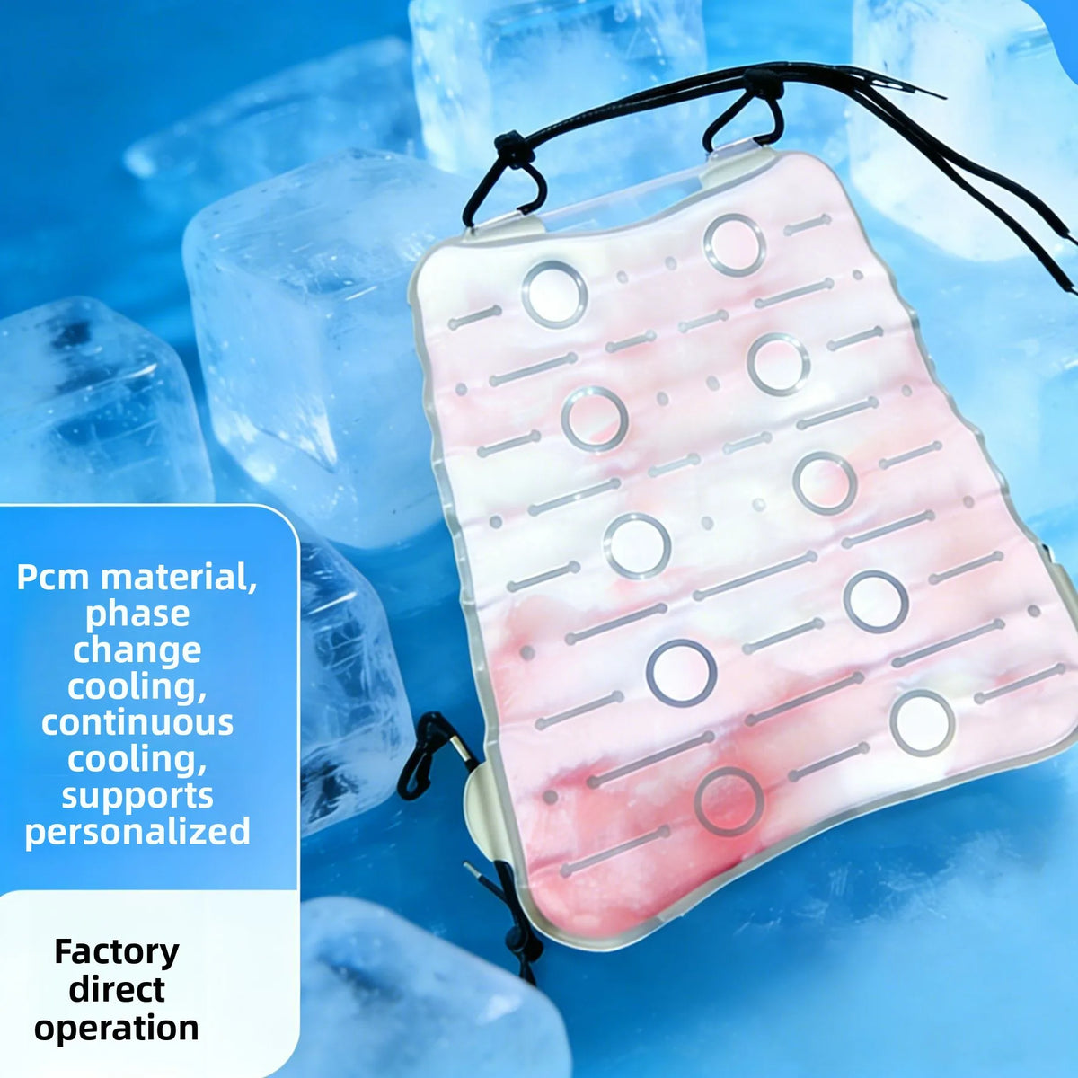 PCM Cooling Backpack Ice Pad – Summer Heat Prevention Cushion Cooling Backpack Pad Qst
