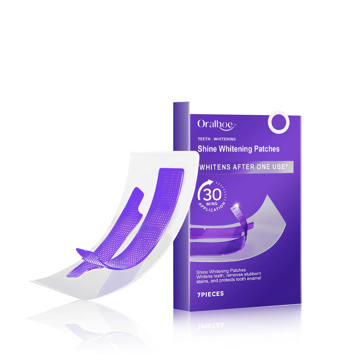 Oralhoe Teeth Whitening Strips – Natural Gel, 7/14/21 Pcs Teeth Whitening Strips Qst 7pieces boxed