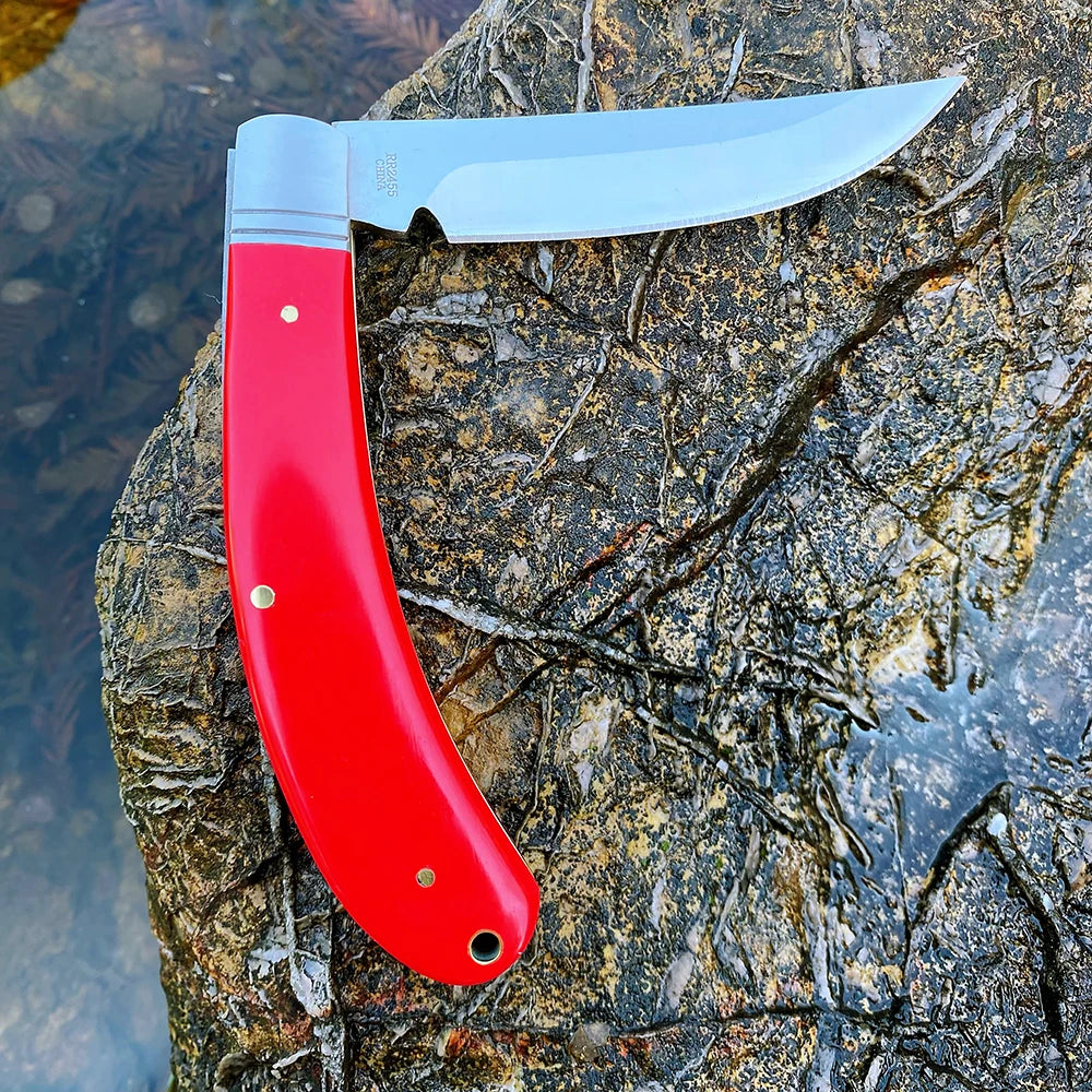 Z.QIAN Trapper Slip Joint Folding Pocket Knife – Bone Handle Folding Pocket Knife Qst