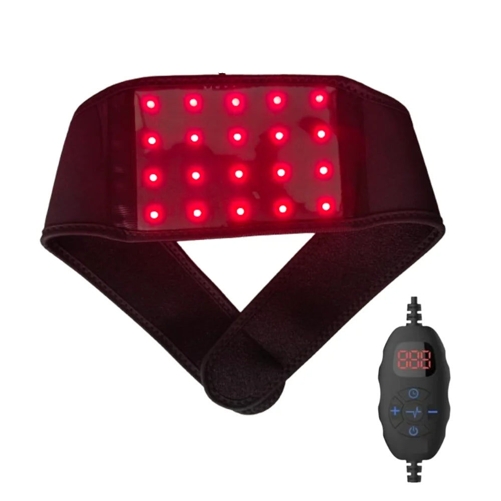 20 LED Red Light Therapy Neck Belt 660nm 850nm Wearable Wrap Light Therapy Belt Qst 20Leds Belt No Box UK