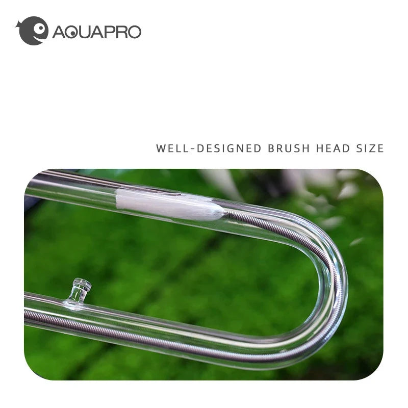 Aquarium Spring Brush Cleaning Tool – Fish Tank & Fishbowl Aquarium Cleaning Brush Qme