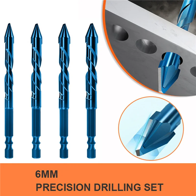 30-Pc Eccentric Triangle Drill Bits for Glass, Tile & Stone Drill Bit Set Qme