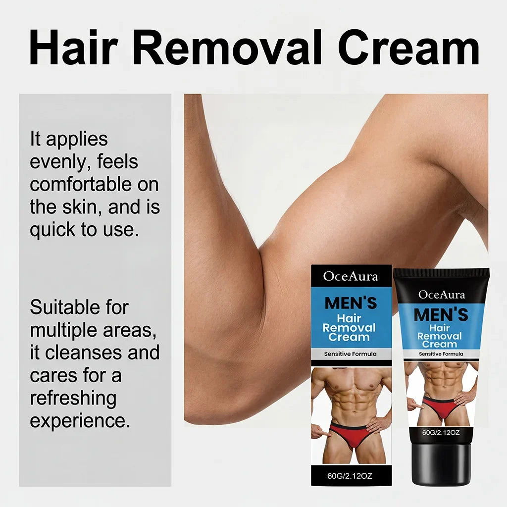 Men's Gentle Hair Removal Cream – Fast Depilatory Hair Removal Cream Qme