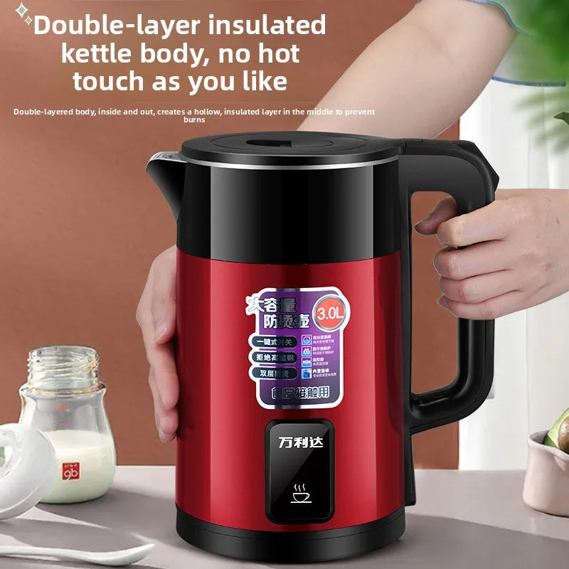 HAOYUNMA 3L 1500W Electric Kettle – Fast Boil & Auto Shut-Off Electric Kettle Qst