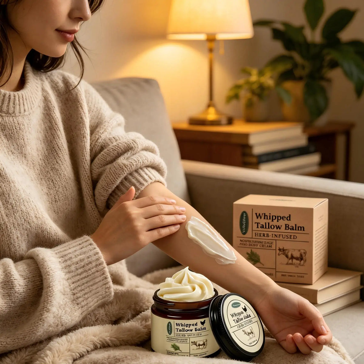 Woodsleep Whipped Tallow Balm – Avocado Body Butter 60g Body Butter Balm Qst