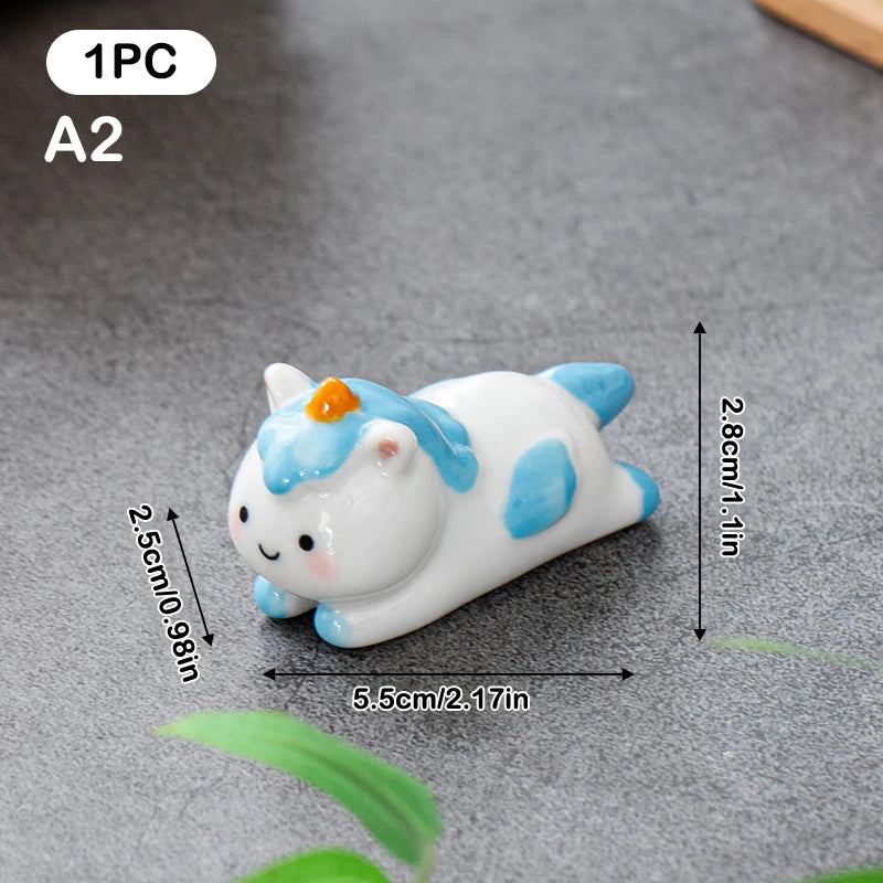 Ceramic Horse Chopstick Rest – Spoon Fork Knife Stand Chopstick Rest Qme A2