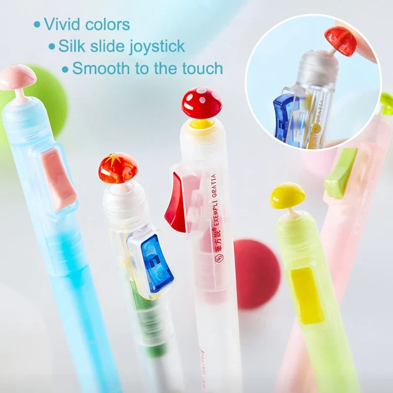 Fidget Clicker Gel Pen 3-Pack – Smooth 0.5mm Writing Pens Gel Clicker Pens Qme