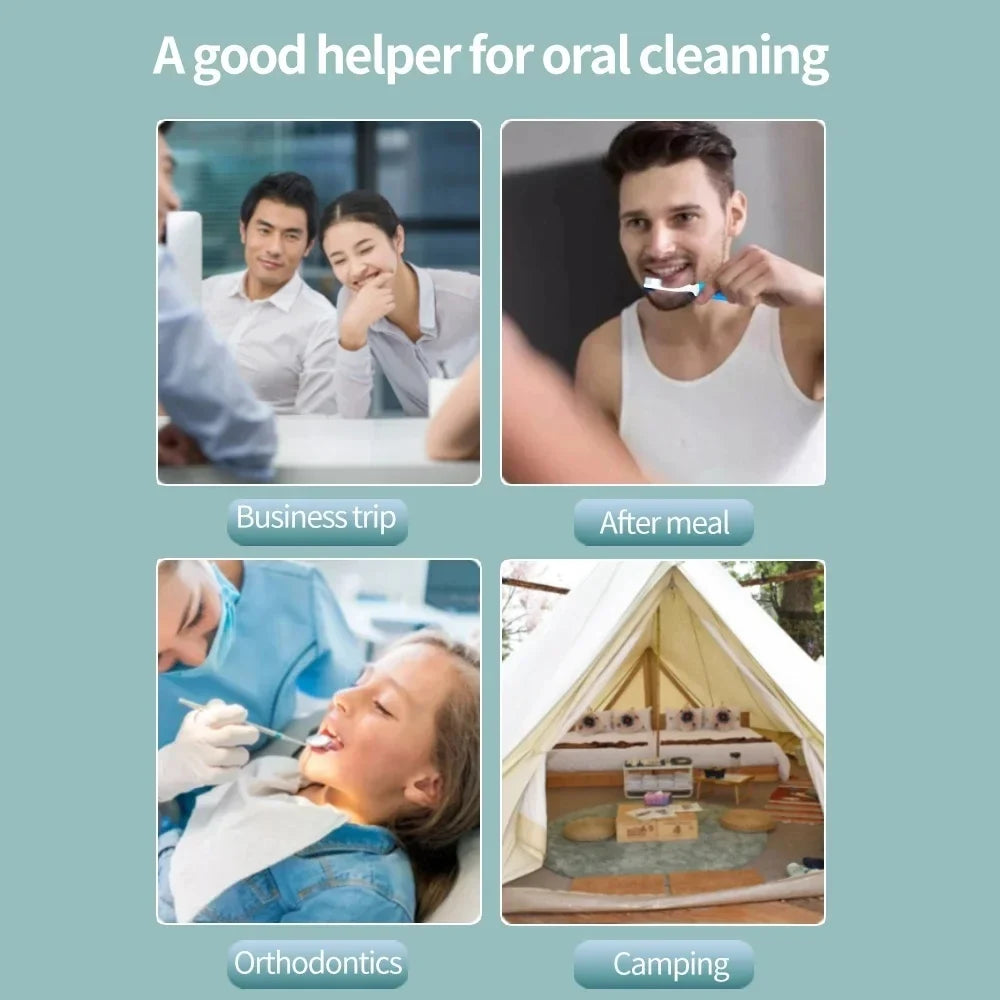 Soft Folding Travel Toothbrush with Cover – Portable & Compact Travel Toothbrush Qme