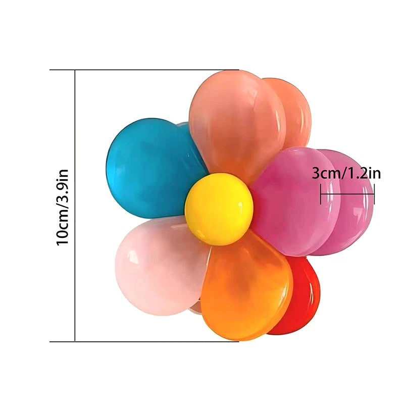 Flower Magnetic Food Sealing Clips 2-in-1 Fridge Magnet Set Food Sealing Clips Qst