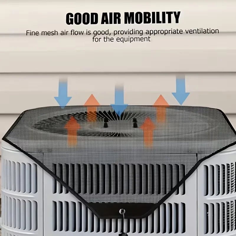 Universal Outdoor AC Cover – Windproof, Dustproof & Ventilated AC Unit Cover Qme