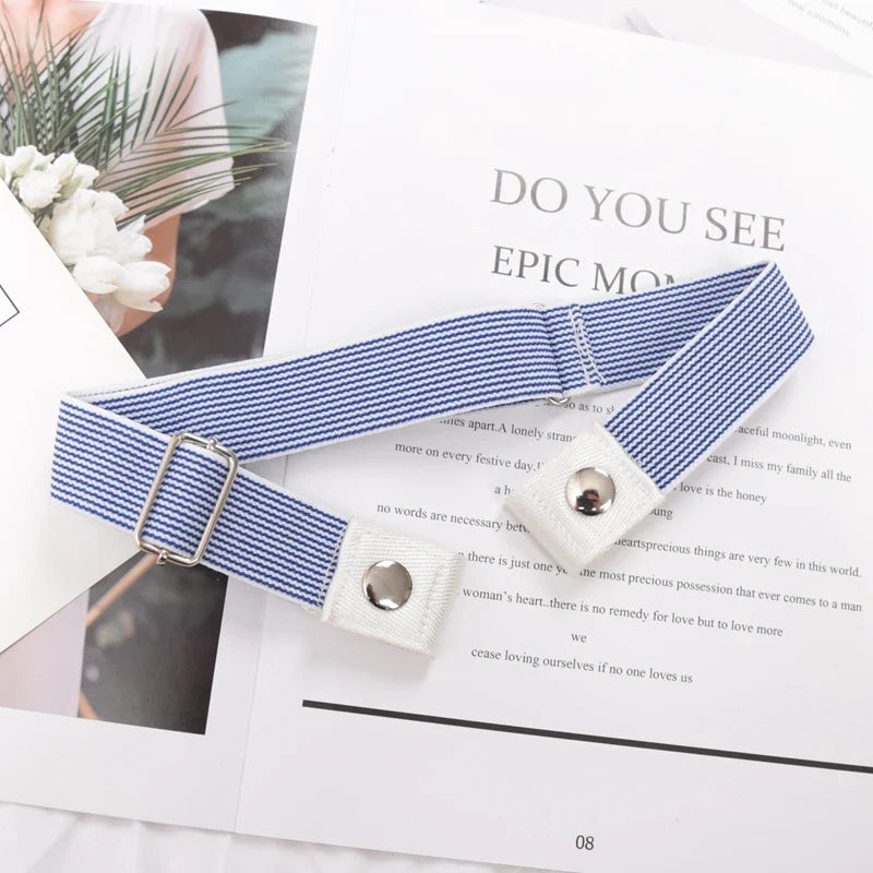 Women's Elastic Buckle-Free Canvas Waist Belt | 29 Colors