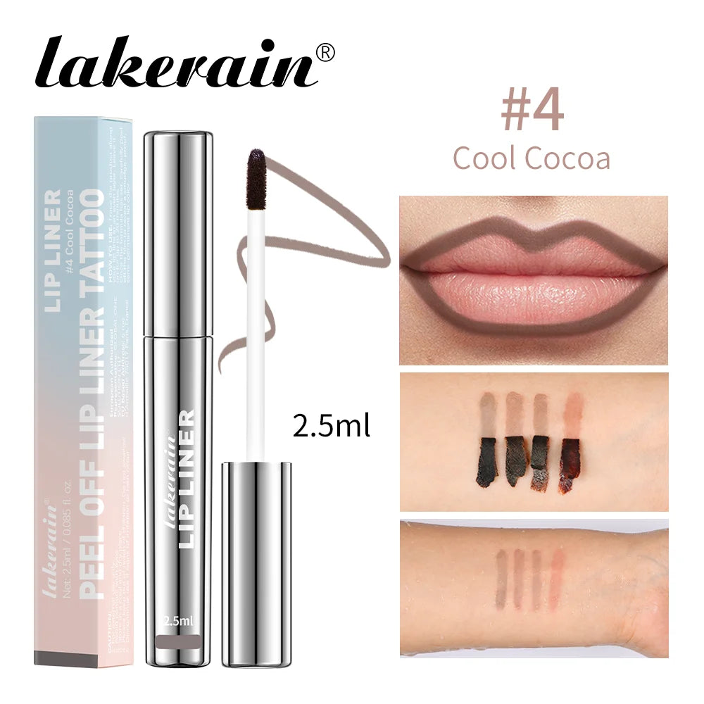 Waterproof Peel-Off Lip Liner – Vitamin E & Hyaluronic Acid Liquid Lip Liner Qst 04