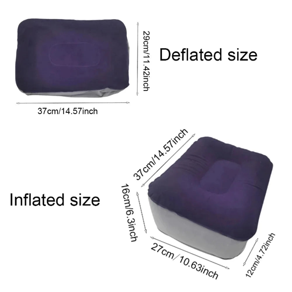 Inflatable Footrest Pillow – Travel & Office Air Cushion Inflatable Footrest Cushion Qme