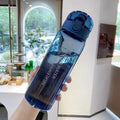 Large Capacity Heat-Resistant Plastic Water Cup – 4 Colors Plastic Water Cup Qme blue