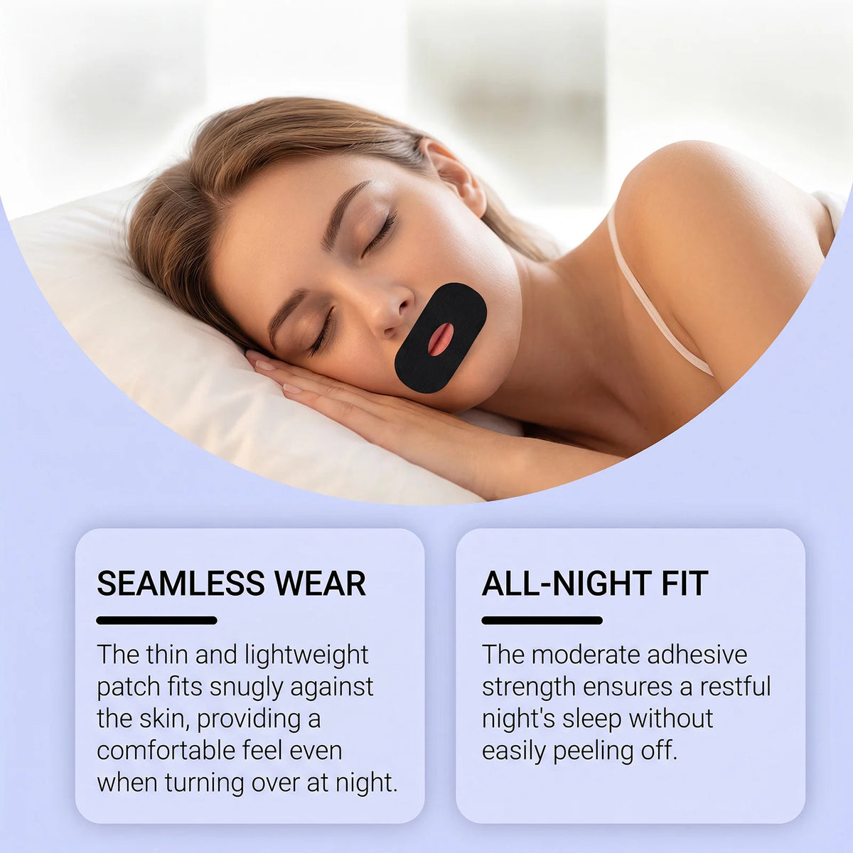 Laniska Sleep Mouth Tape 30 Pcs – Nasal Breathing Aid Sleep Mouth Tape Qst