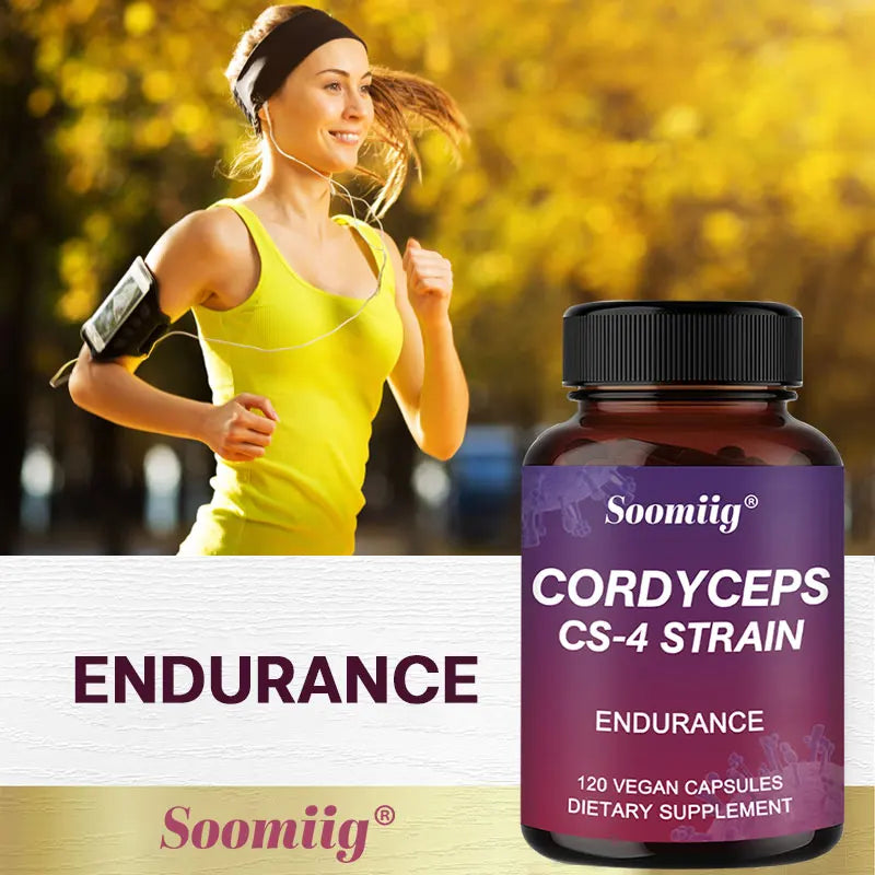 Cordyceps Mushroom Extract Capsules – Energy & Focus Support Mushroom Supplement Qst