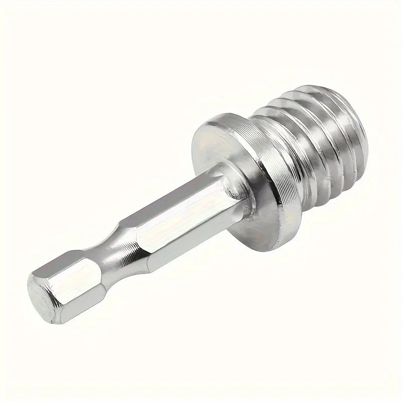 M14 to 1/4" Hex Shank Drill Adapter Screw Thread Connecting Rod Drill Adapter Qme