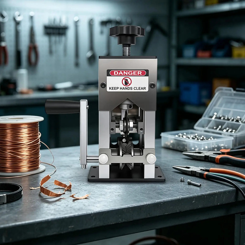 Manual Wire Stripper Machine – Alloy Hand Crank Cable Peeler Wire Stripping Tool Qme China Mainland