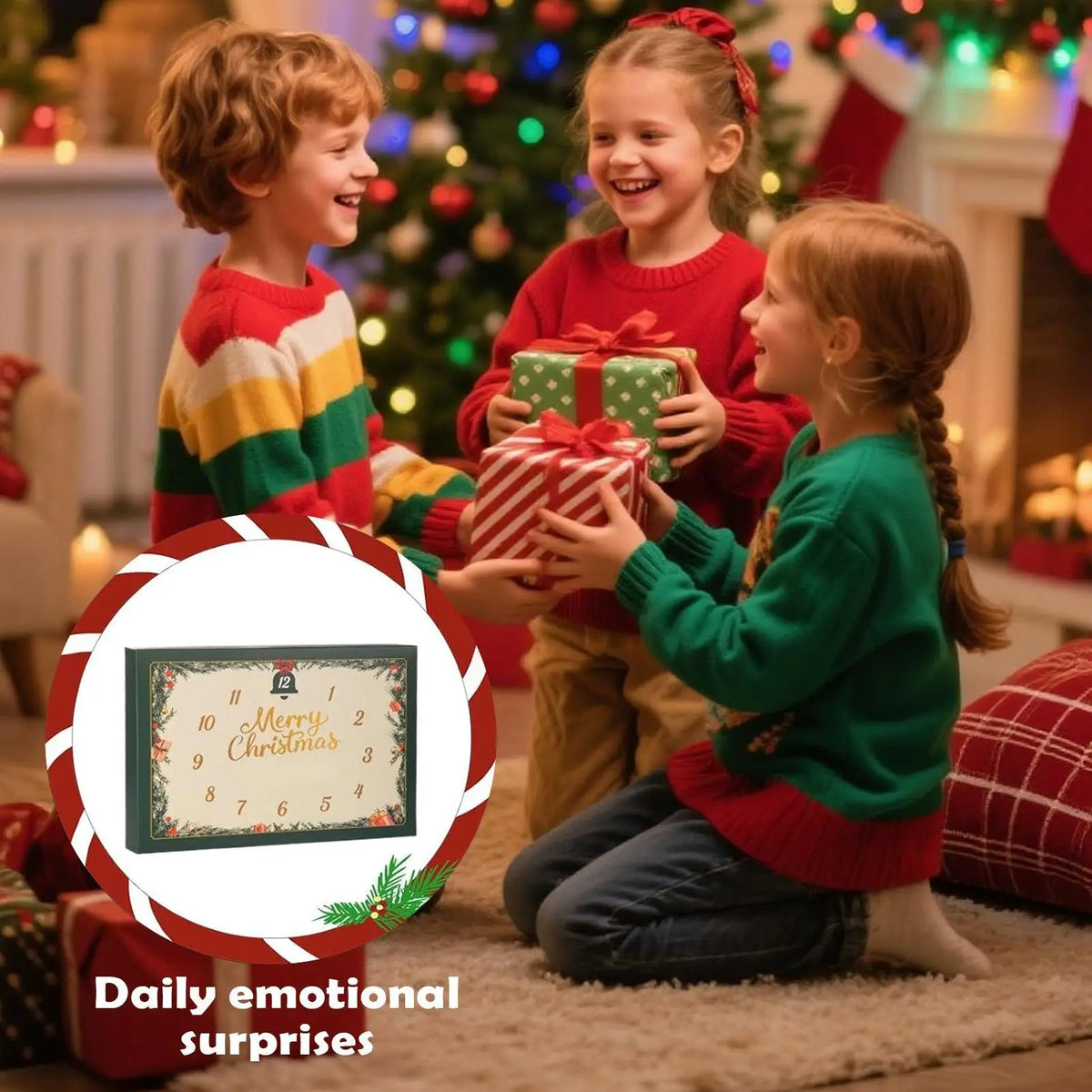 Christmas Countdown Advent Calendar – 2D Acrylic Holiday Decor Advent Calendar Qme China Mainland L