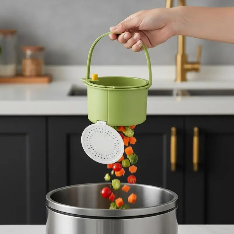 Detachable Sink Strainer Basket with Rack – Kitchen Drain Filter Sink Strainer Basket Qst