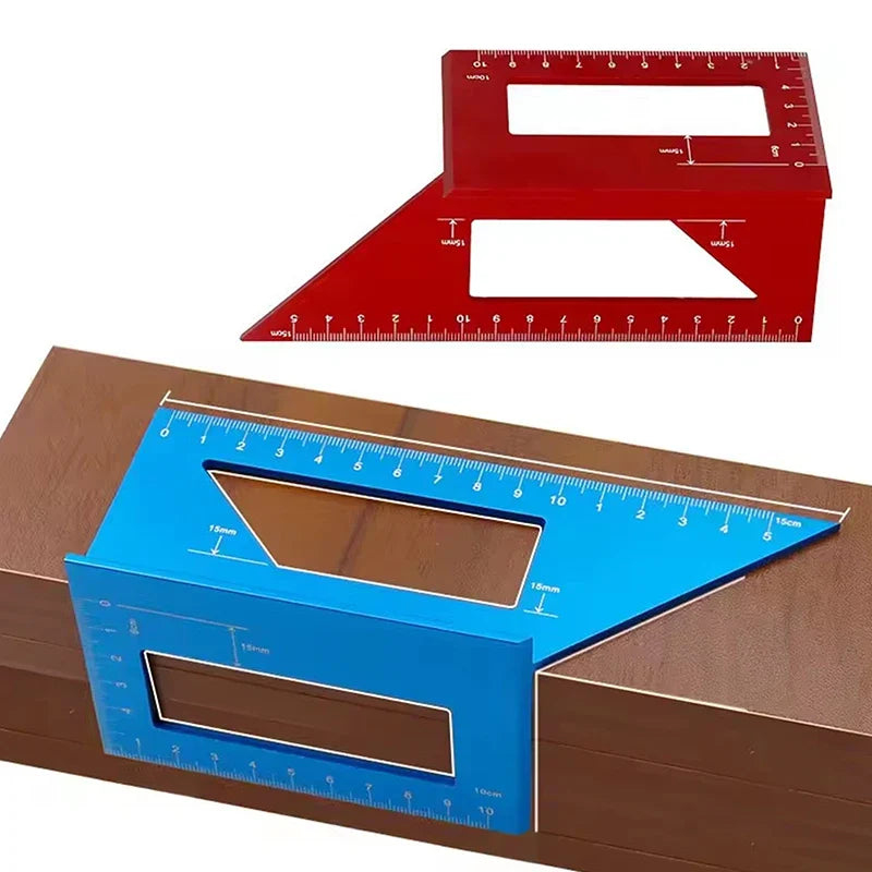 Aluminum Square Angle Ruler Marking Gauge – 45 & 90 Degree Angle Marking Gauge Qme