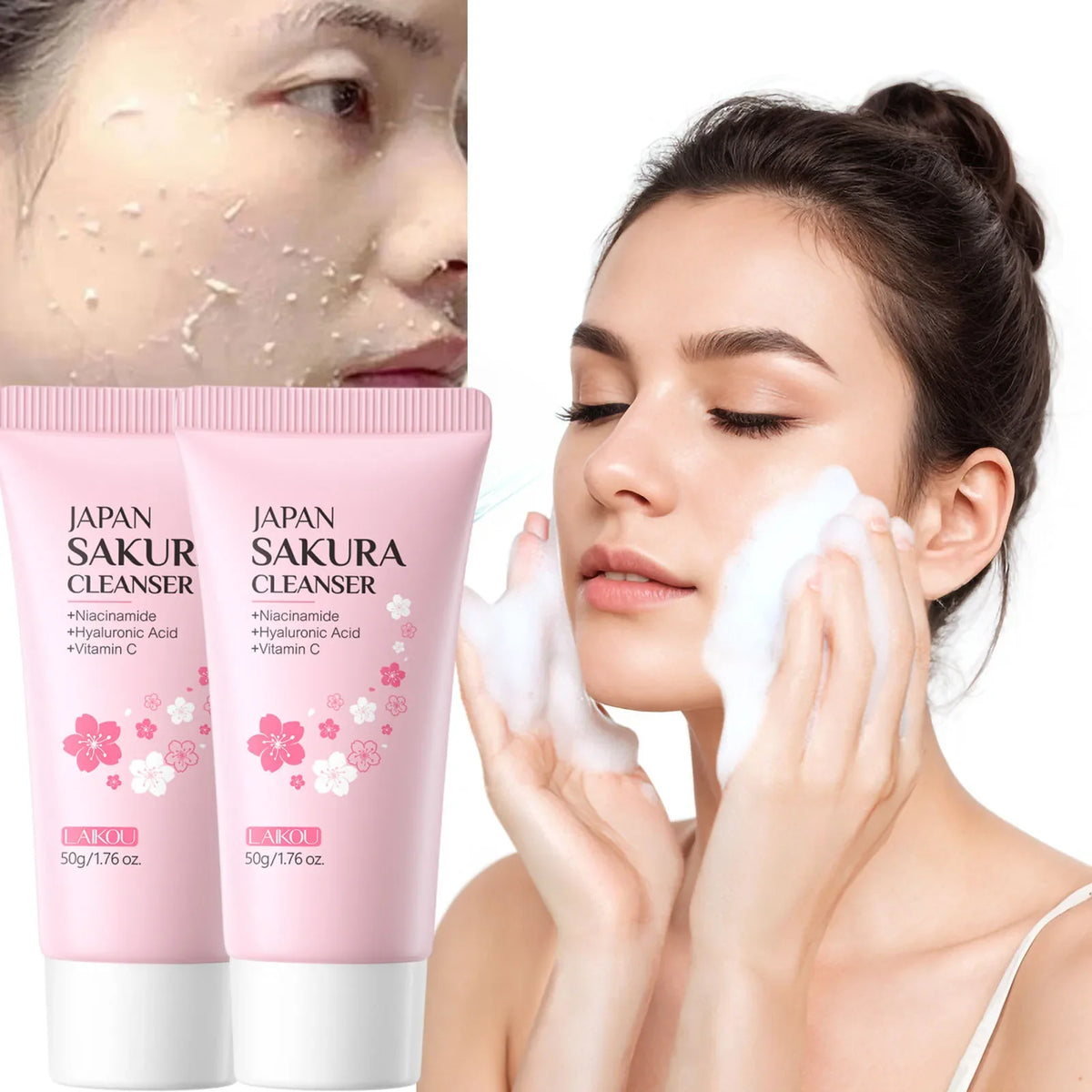 Sakura Facial Cleanser – Oil Control, Pore Cleanse & Moisture Facial Cleanser Qme