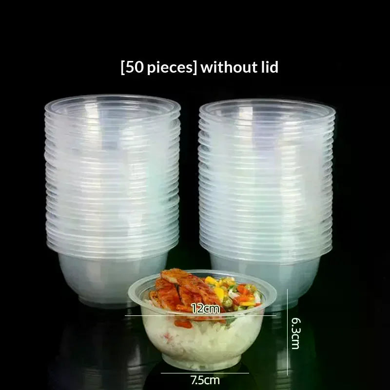Disposable Clear Heavy Duty PP Bowls – Ice Cream & Dessert Disposable Plastic Bowls Qme