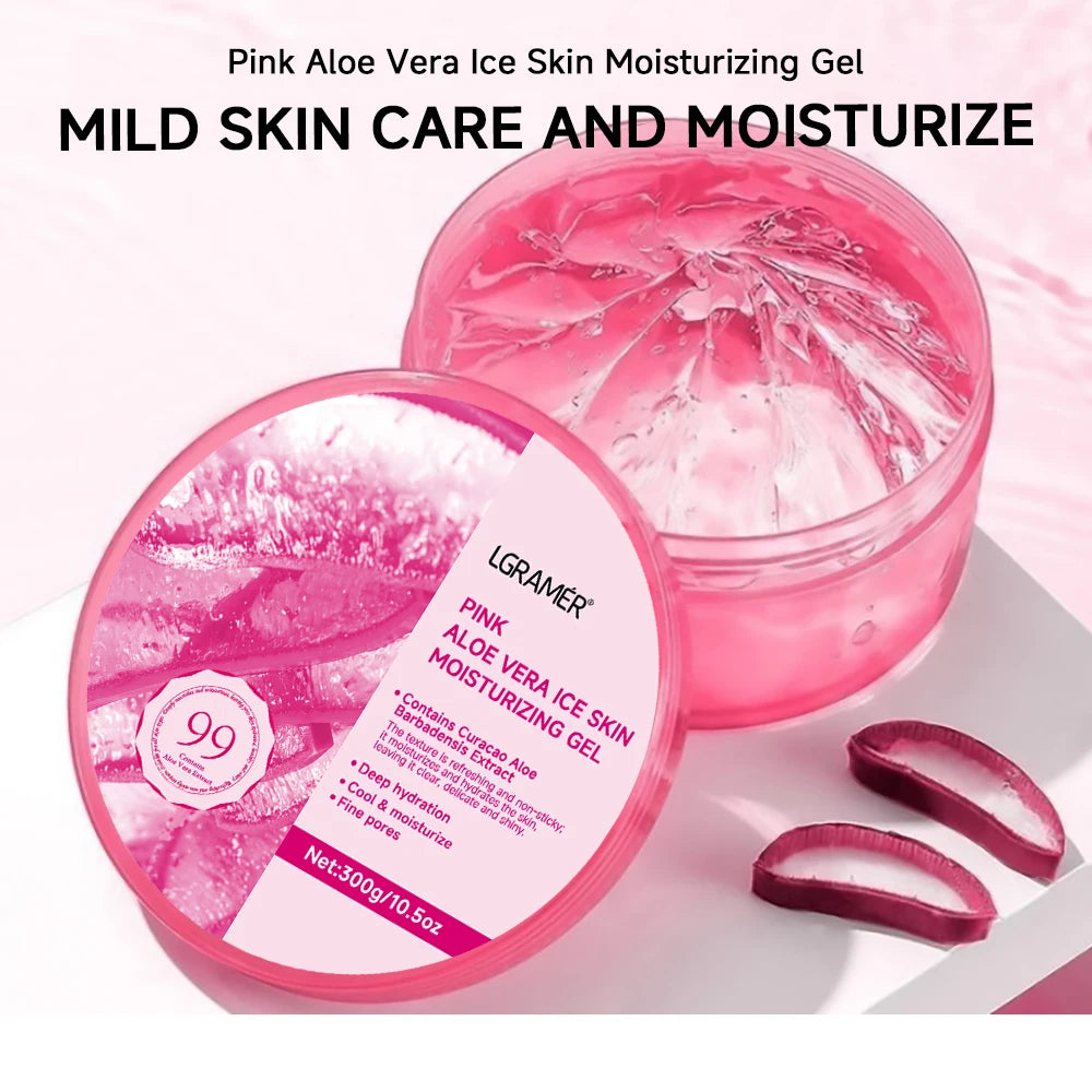 REAROYA Aloe Vera Gel Cream 300g – Moisturizing Sleeping Mask Aloe Vera Gel Cream Qst