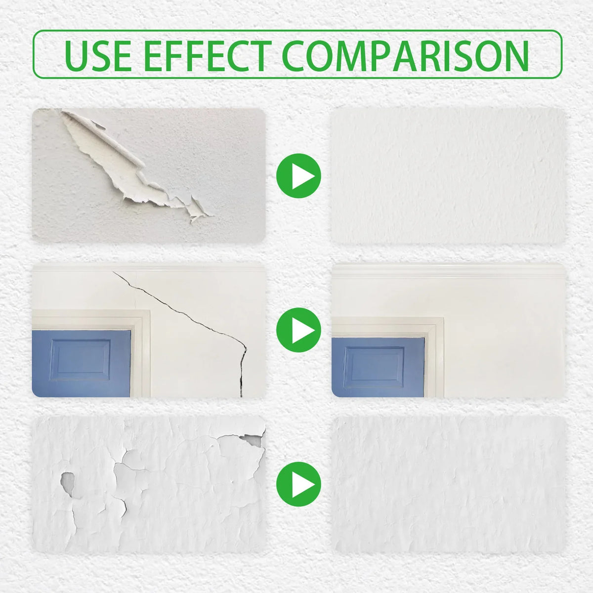 Wall Repair Cream – Mould-Proof Quick-Dry Crack & Stain Filler Wall Repair Paste Qme