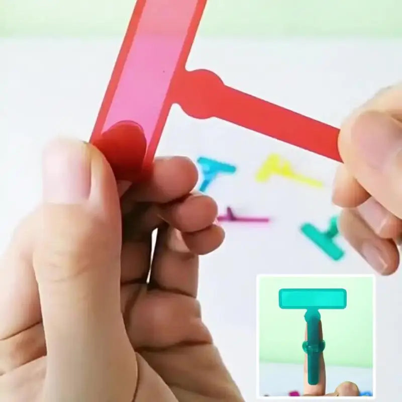 Guided Reading Strips Colorful Overlays & Finger Rings – 8 Colors Reading Overlay Strips Qme
