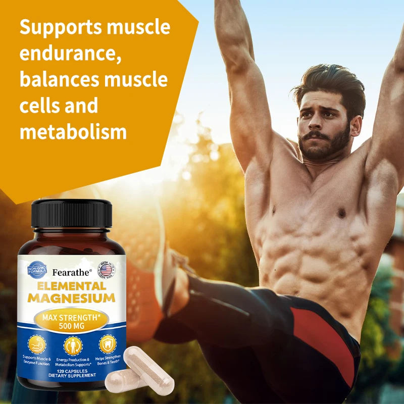 Magnesium Complex 500mg – High Absorption Bone & Muscle Support Magnesium Supplement Qst