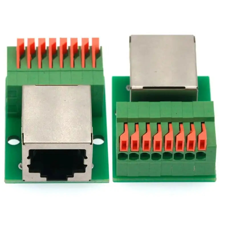 RJ45 Adapter Board Female Socket Guide Rail Terminal Block RJ45 Terminal Adapter Qme