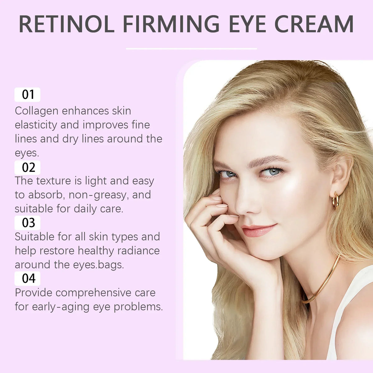Retinol Firming Eye Cream – Brighten & Smooth Fine Lines Retinol Eye Cream Qme