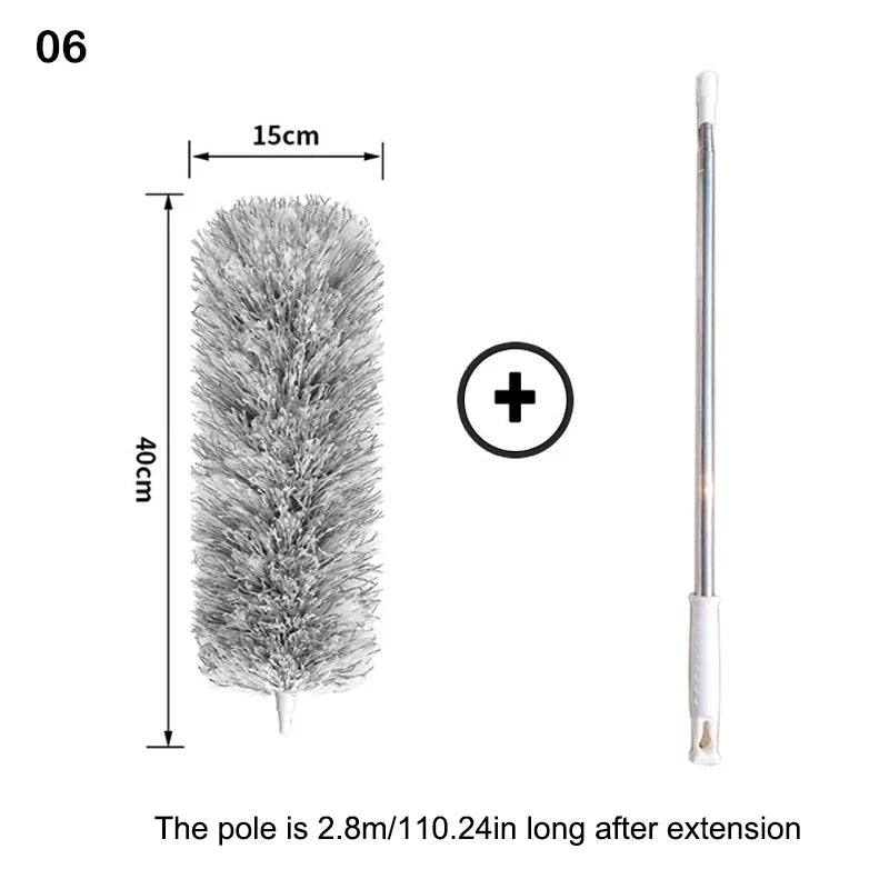 Microfiber Ceiling Duster with Extendable Pole – Reusable Extendable Duster Qme 6