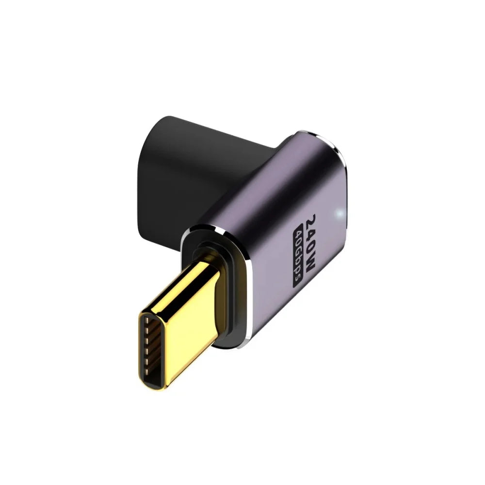 USB4 Type-C OTG Adapter 40Gbps 8K PD240W | Aluminum Alloy USB-C OTG Adapter Qme Type 7
