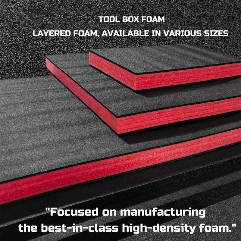 Toolbox Foam Inserts 4-Pack 16x12x1" – Hard Case Organizer Tool Case Foam Insert Qme