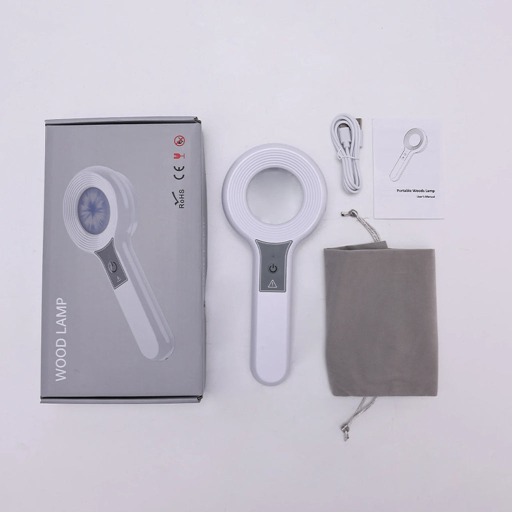 Wood's Lamp UVA Skin Analyzer – Portable USB Rechargeable Skin Analysis Lamp Qst