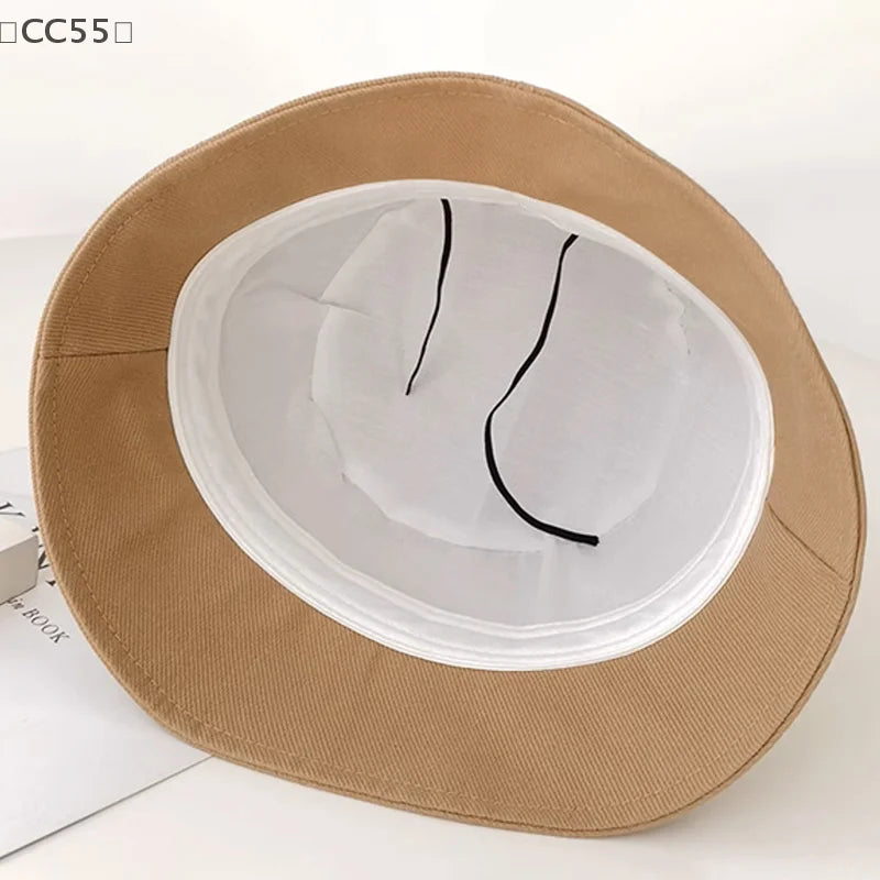 Foldable Cotton Bucket Hat – Sun Visor Fisherman Cap for Women Bucket Hat Qst