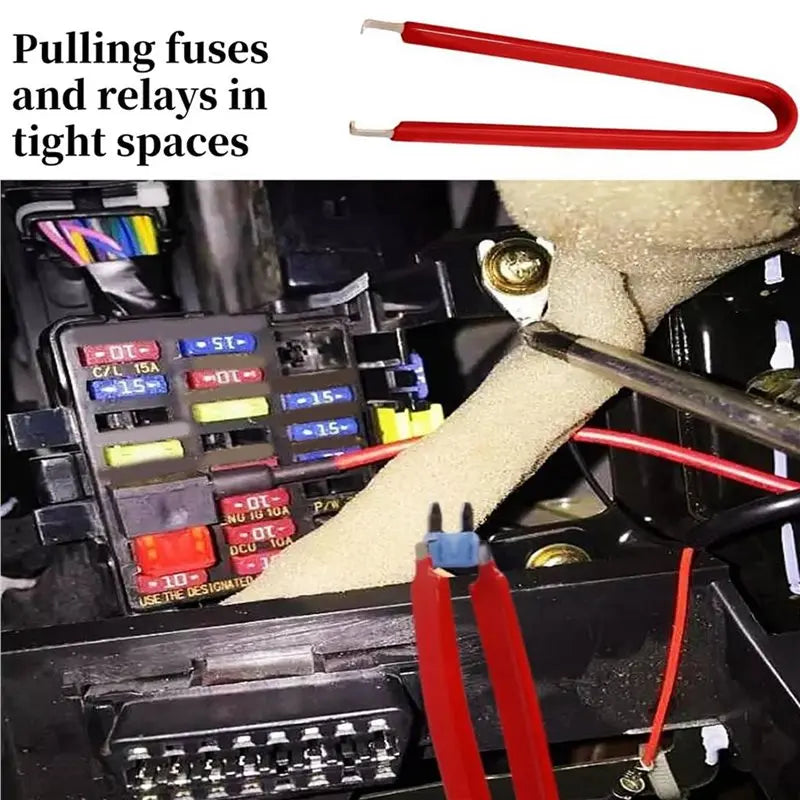 Automotive Relay Puller & Fuse Remover Tool Set – 8-Pack Automotive Fuse Tool Set Qme