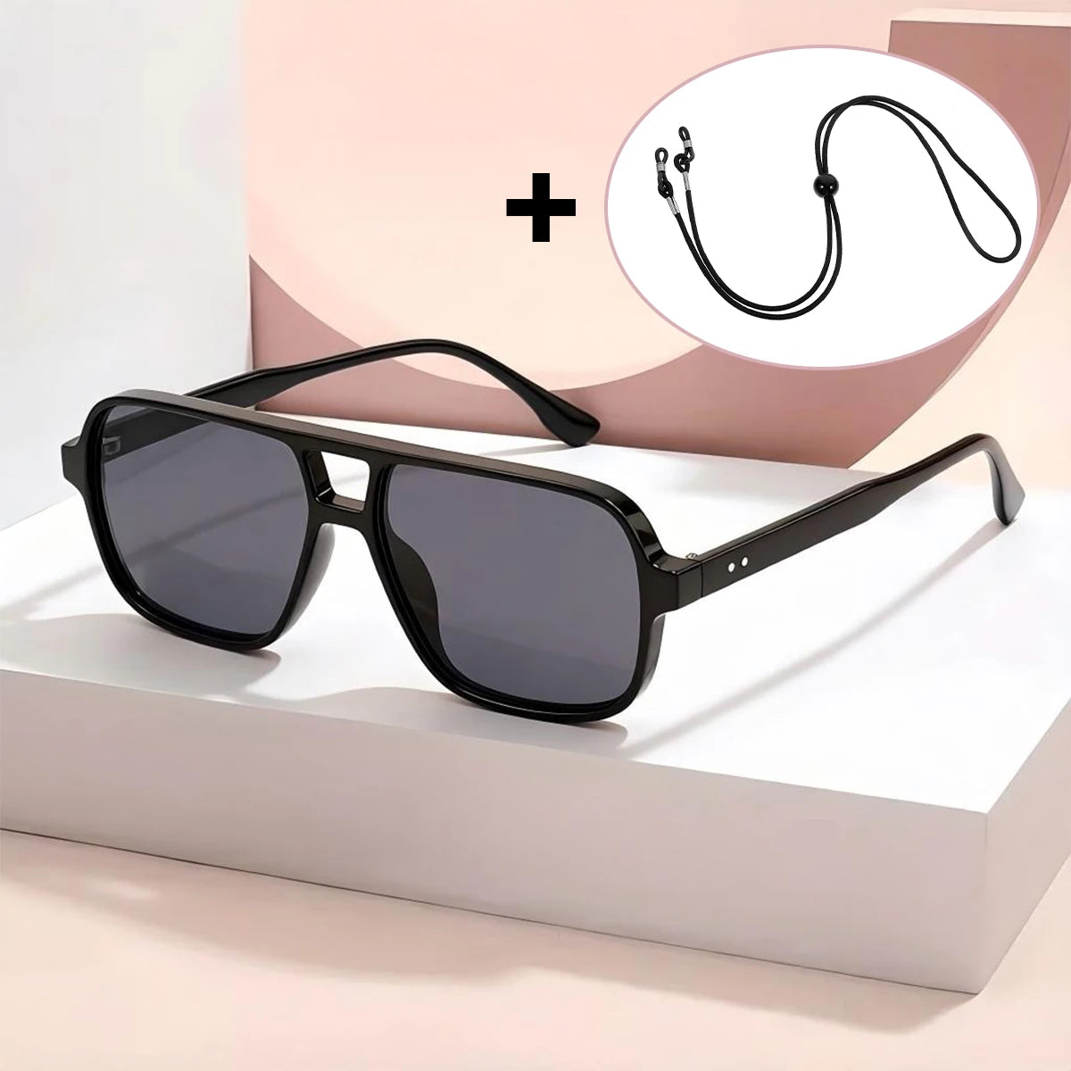 VOPHA Vintage Oversized Square Sunglasses UV400 Unisex S15 Unisex Sunglasses Qst C1