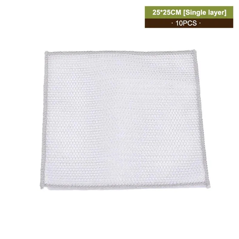 Rainbow Cotton Dishwashing Cloths – Absorbent & Lint-Free Kitchen Cleaning Cloth Qme A3