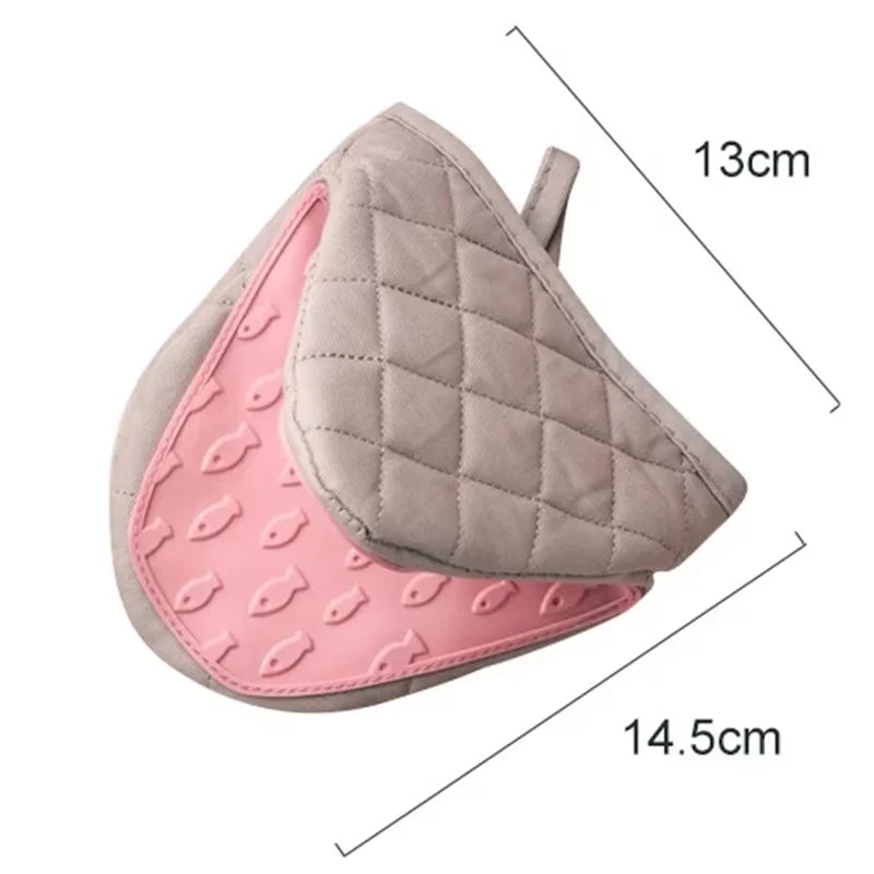 Silicone Oven Glove – Heat-Resistant Non-Slip Kitchen Mitt Silicone Oven Mitt Qst