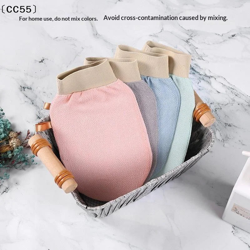 Exfoliating Bath Gloves – Microfiber Scrub Gloves, 4 Pack Exfoliating Bath Gloves Qst