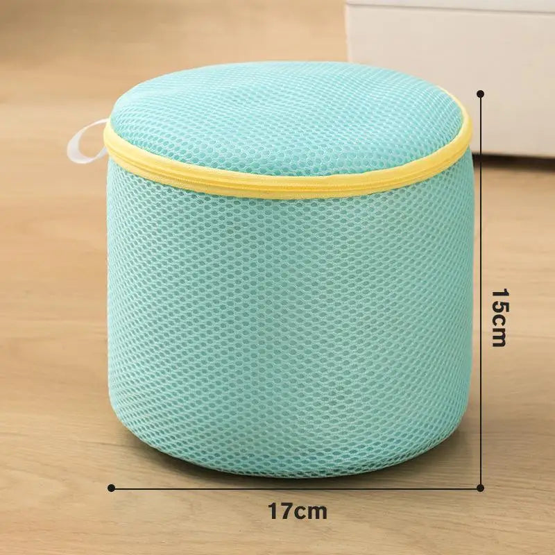 Reusable Mesh Laundry Bag – No-Snag Zipper for Delicates Mesh Laundry Bag Qst Blue