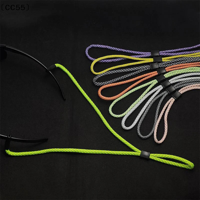 Reflective Eyeglasses Chain Non-Slip Sports Glasses Neck Cord Eyeglasses Neck Cord Qst