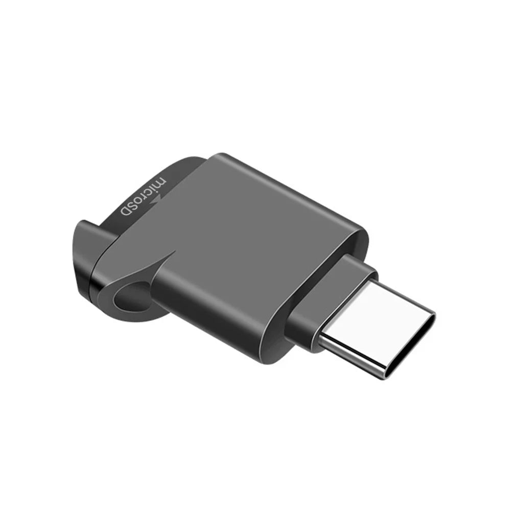 USB 2.0 MicroSD Card Reader Adapter – 2TB Support, Plug & Play MicroSD Card Reader Qme 1PC