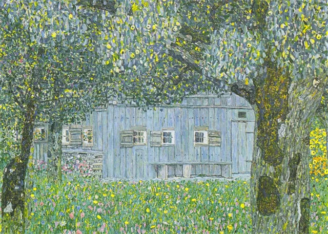 Gustav Klimt Flower Garden Canvas Print – Nordic Wall Art Canvas Wall Art Qst