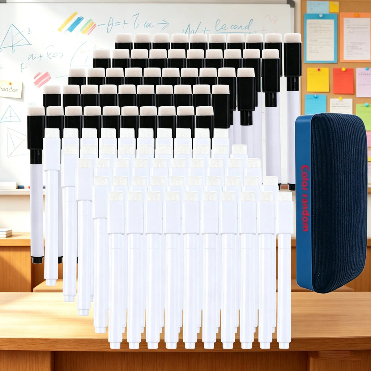 Magnetic Dry Erase Markers with Eraser Cap – 7 Colors Dry Erase Markers Qme