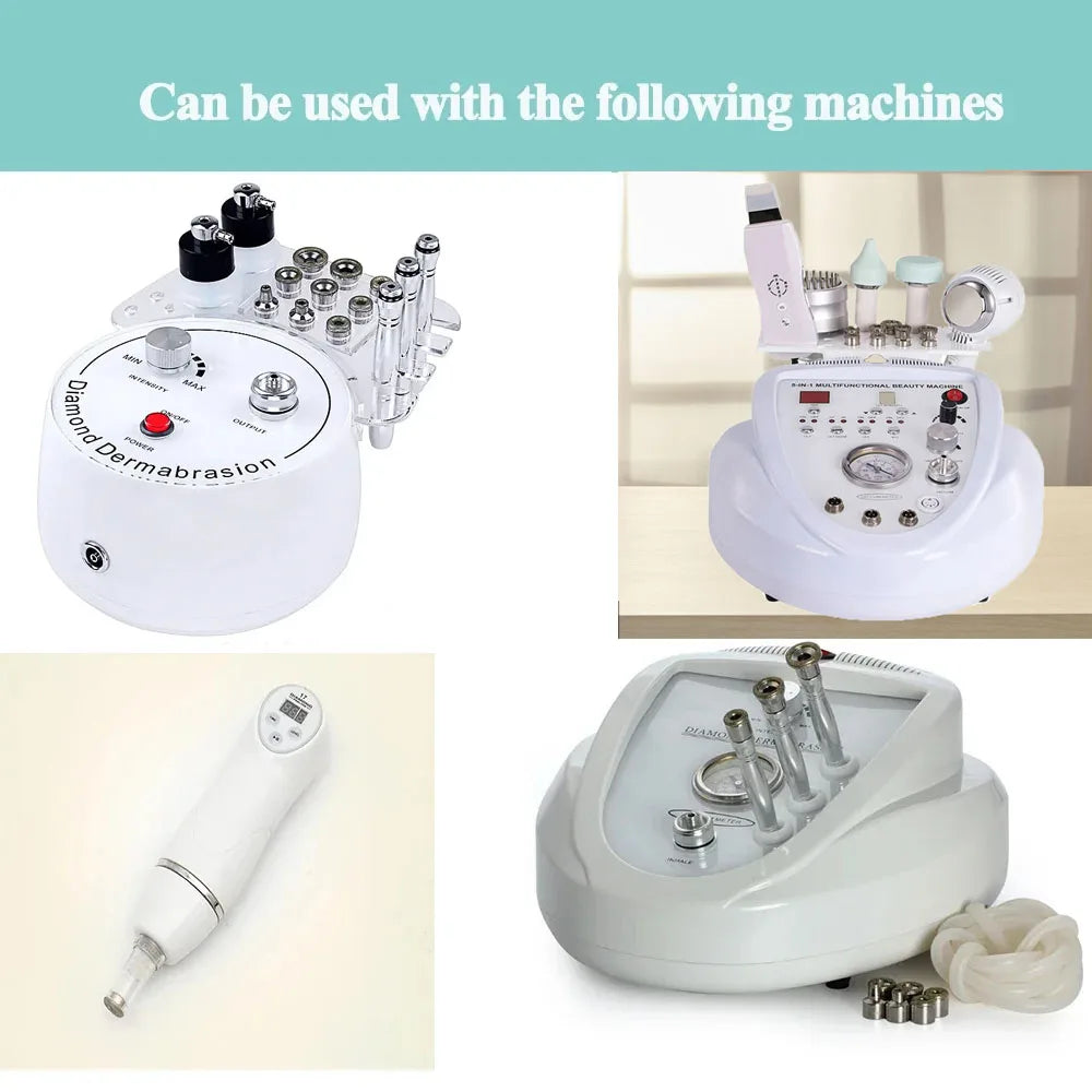 Diamond Microdermabrasion Replacement Kit – 9 Tips & 3 Wands Microdermabrasion Accessory Kit Qst