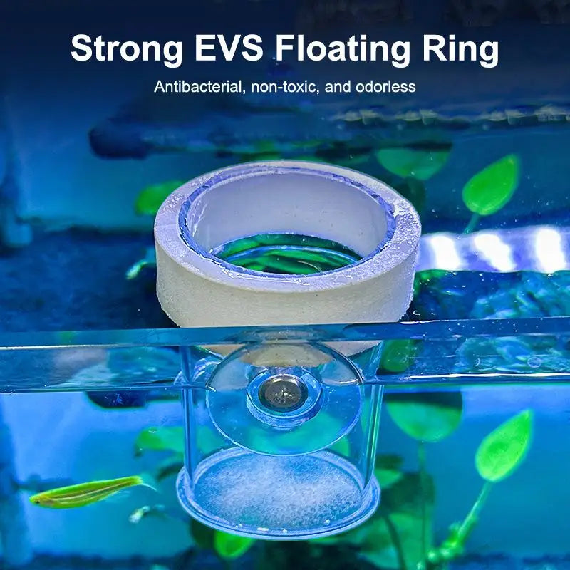 Transparent Acrylic Fish Tank Food Feeder Cup | Aquarium Accessory Aquarium Feeder Cup Qme